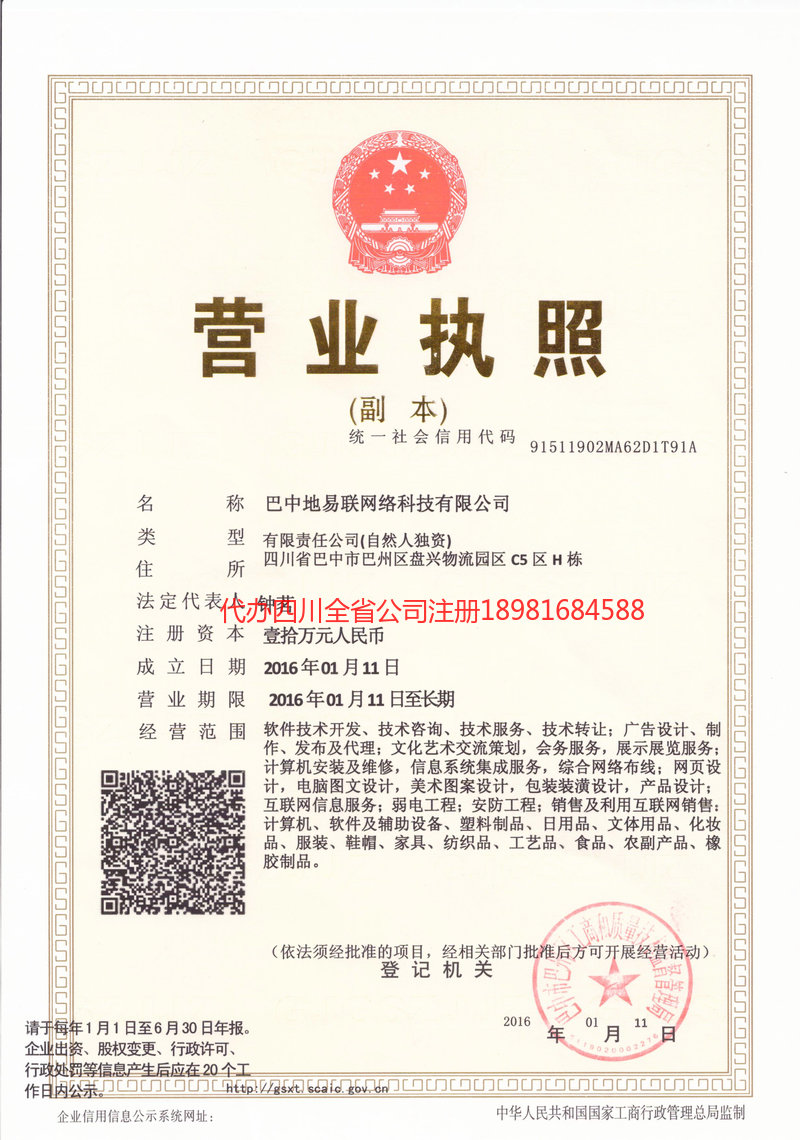 石棉石棉地易联网络科技有限公司